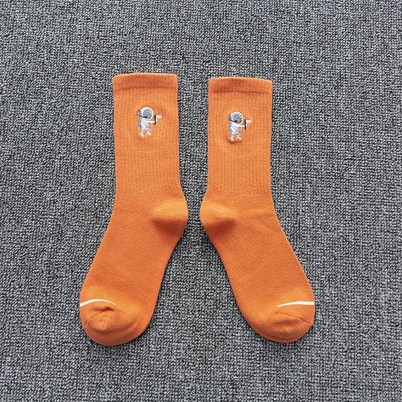 Embroidered Cotton Socks - Purcell's Clothing Company - 0