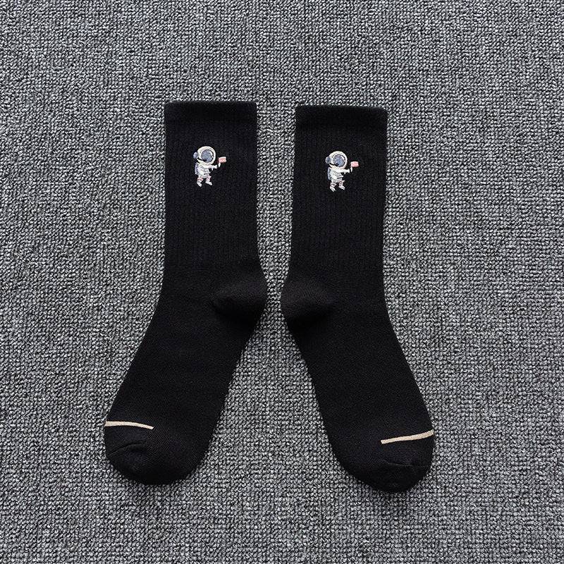 Embroidered Cotton Socks - Purcell's Clothing Company - 0