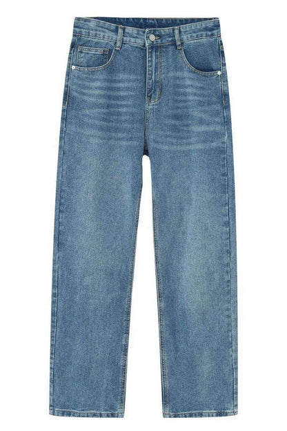 Washed Straight-Leg Slim Jeans - Purcell's Clothing Company