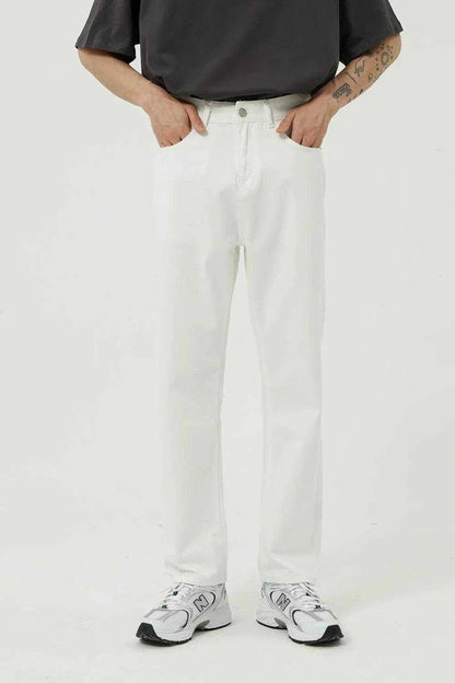 Washed Straight-Leg Slim Jeans - Purcell's Clothing Company