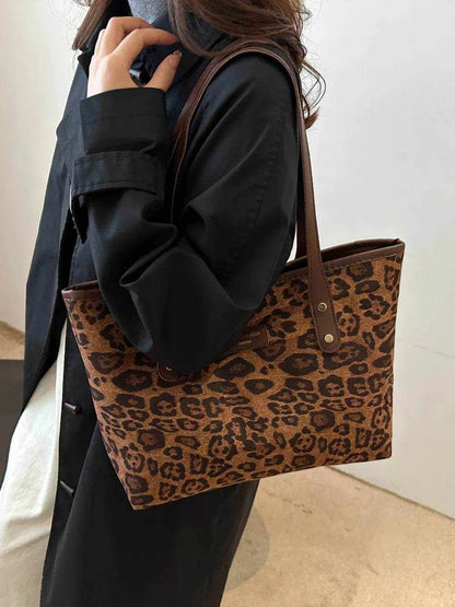 Leopard Polyester Tote Bag - Purcell's Clothing Company