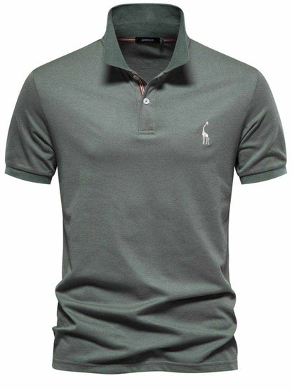 Embroidered Short Sleeve Polo - Purcell's Clothing Company