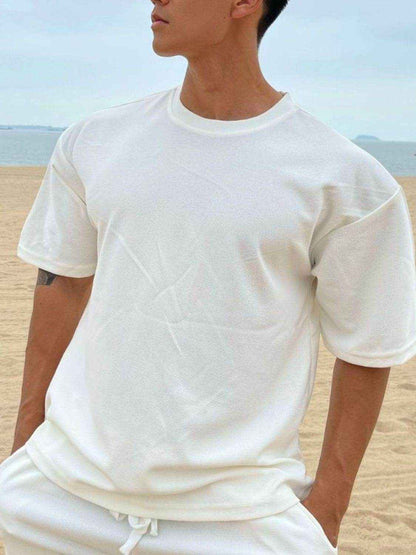 Round Neck Half Sleeve T-Shirt - Purcell's Clothing Company