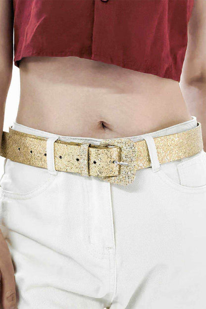 Glitter PU Leather Belt - Purcell's Clothing Company