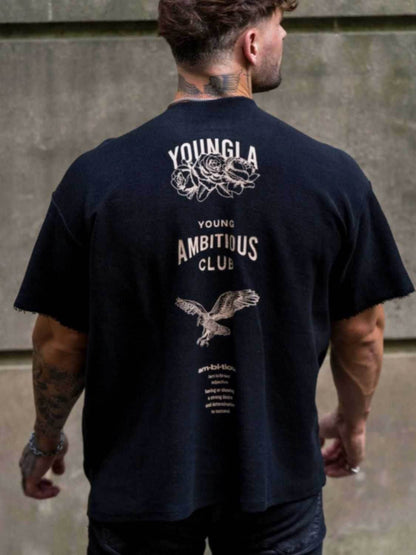 Graphic Round Neck Short Sleeve T-Shirt - Purcell's Clothing Company