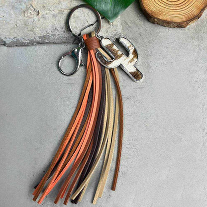 Cactus Keychain with Tassel - Purcell's Clothing Company