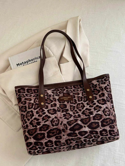 Leopard Polyester Tote Bag - Purcell's Clothing Company
