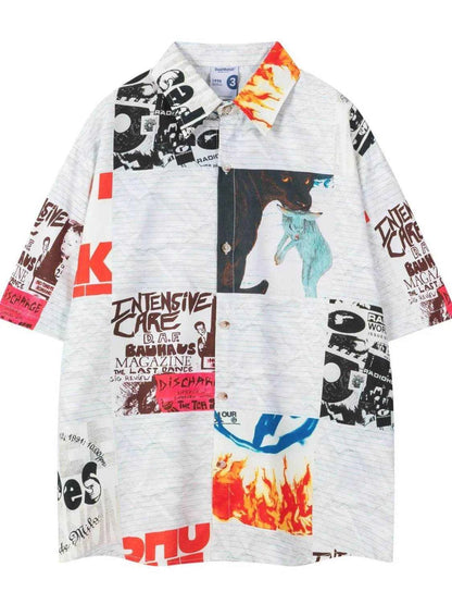 Printed Button Down Short Sleeve Shirt - Purcell's Clothing Company