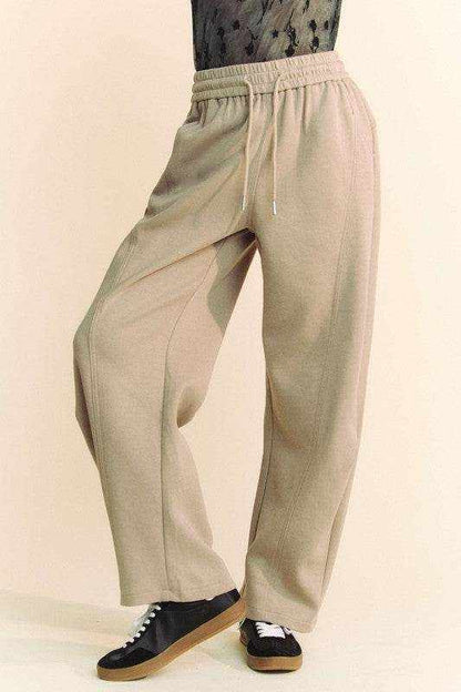 Davi & Dani Drawstring Wide Leg Sweatpants - Purcell's Clothing Company
