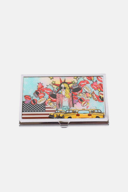 Nicole Lee USA Printed Business Card Case - Purcell's Clothing Company