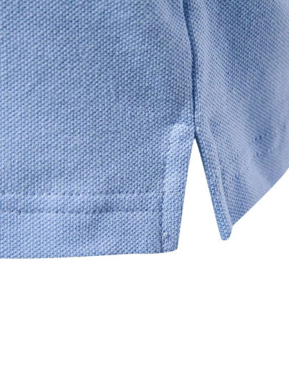 Embroidered Striped Short Sleeve Polo - Purcell's Clothing Company