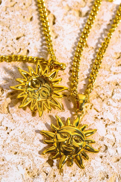 Sun Pendant Copper Necklace - Purcell's Clothing Company