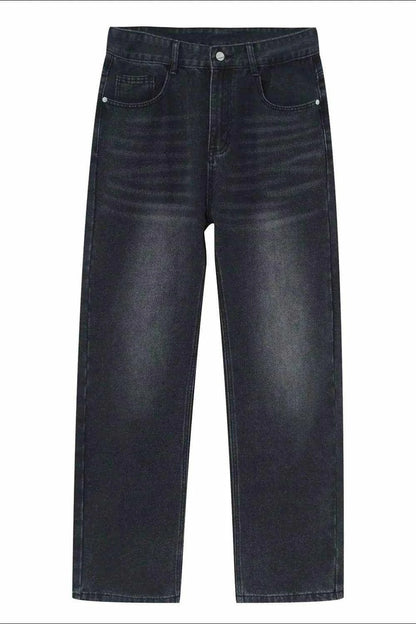 Washed Straight-Leg Slim Jeans - Purcell's Clothing Company