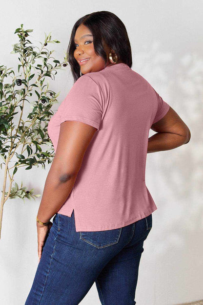 Basic Bae Full Size Round Neck Short Sleeve T-Shirt - Purcell's Clothing Company