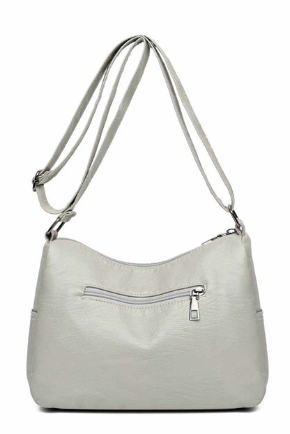 Multi-Pocket PU Leather Crossbody Bag - Purcell's Clothing Company