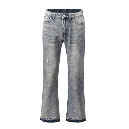 Men's Frayed Hem Bootcut Jeans - Purcell's Clothing Company