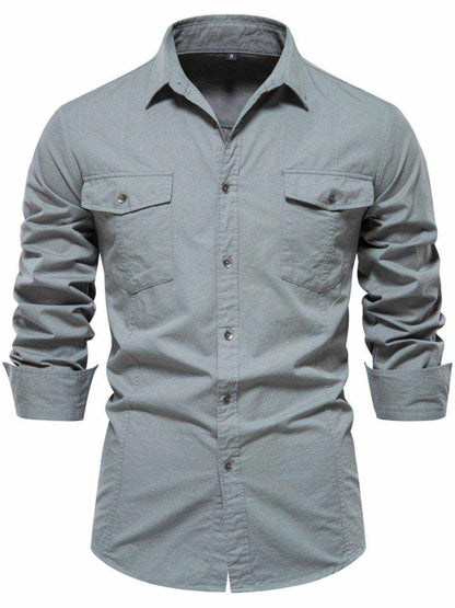 Button Down Collared Neck Shirt - Purcell's Clothing Company