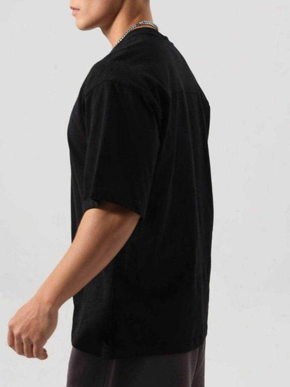 Solid Round Neck Half Sleeve T-Shirt - Purcell's Clothing Company