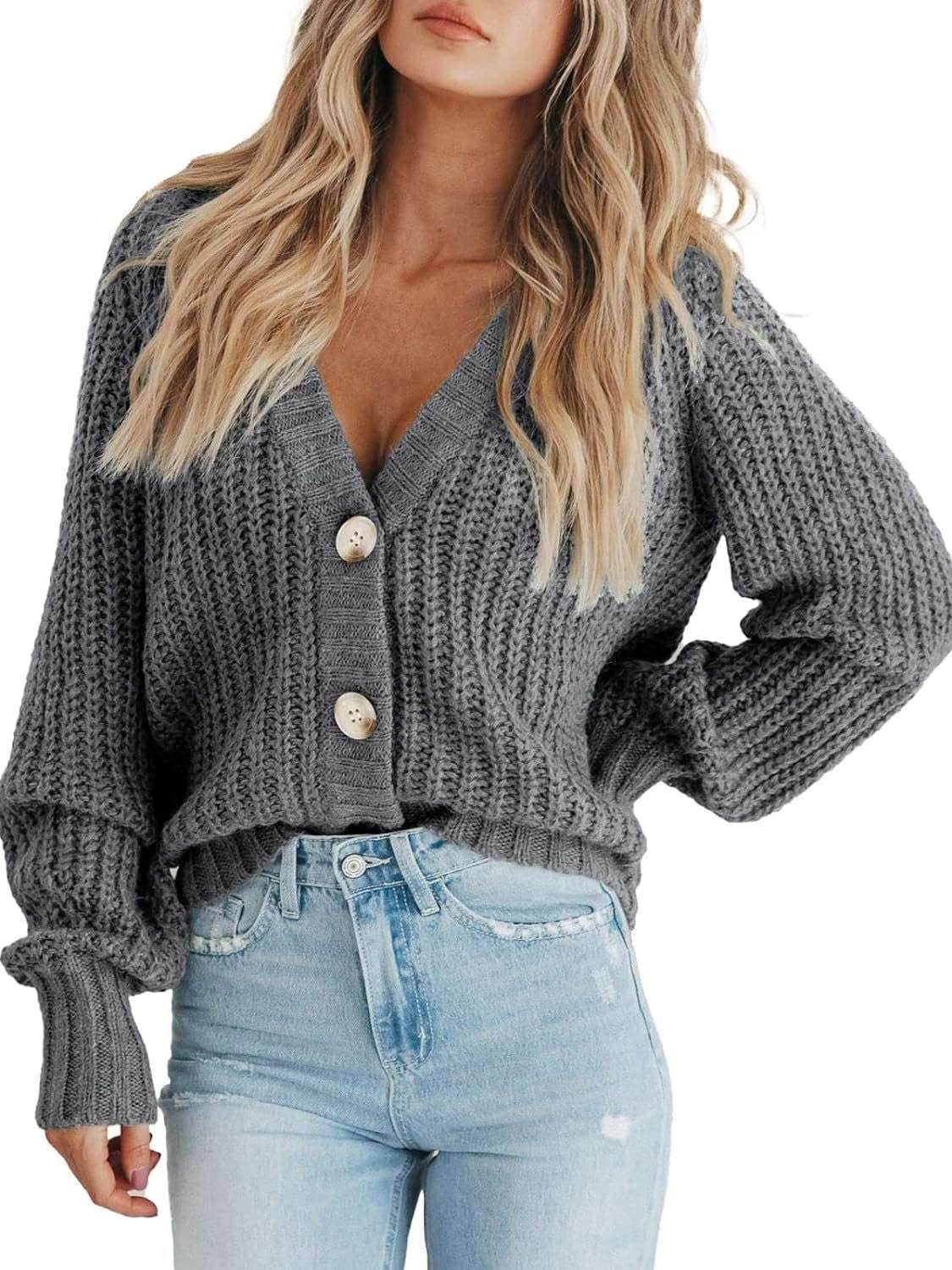 Button Up Long Sleeve Cardigan - Purcell's Clothing Company