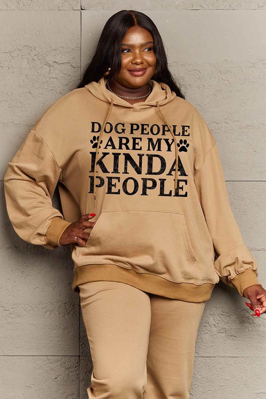Simply Love Simply Love Full Size Dog Paw Slogan Graphic Hoodie - Purcell's Clothing Company