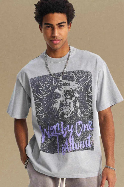 Graphic Round Neck Short Sleeve T-Shirt - Purcell's Clothing Company