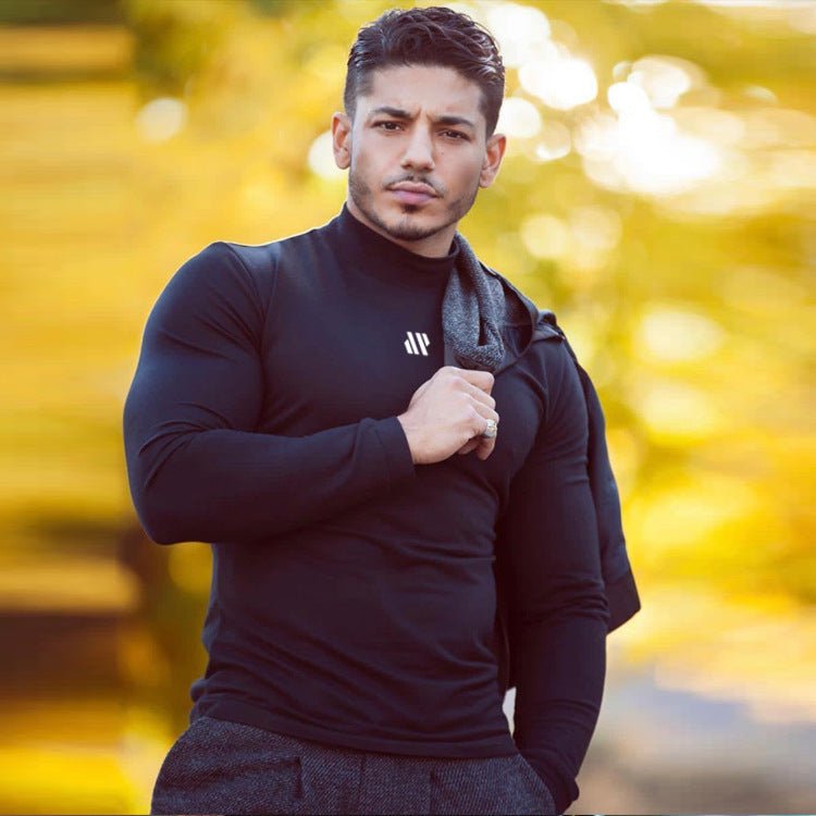 Fitness Long Sleeved Quick Drying Clothes Men's Sports T Shirts Running Training Clothes - Purcell's Clothing Company - 0