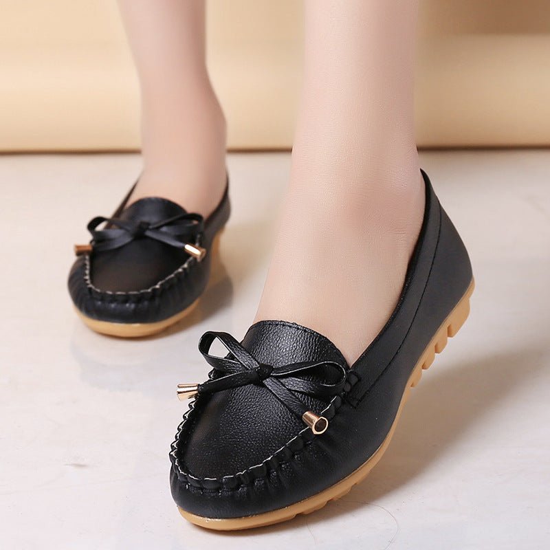 Flat Heel Pumps Single Shoes Flat Women's Shoes Student Peas Shoes - Purcell's Clothing Company - 0