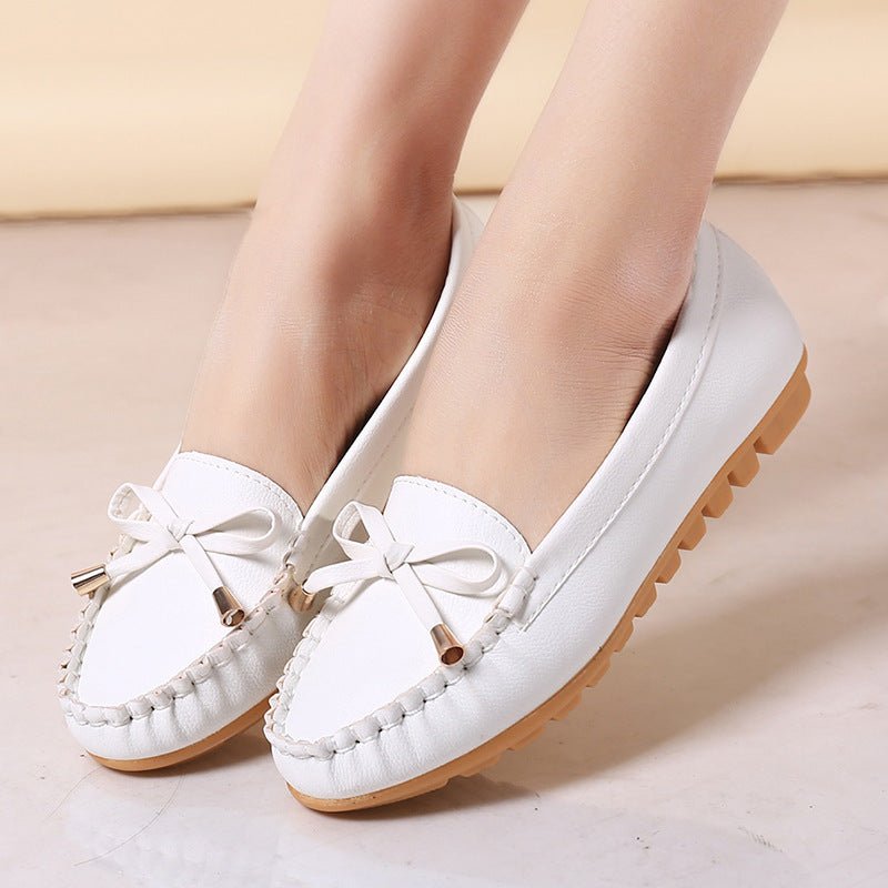 Flat Heel Pumps Single Shoes Flat Women's Shoes Student Peas Shoes - Purcell's Clothing Company - 0