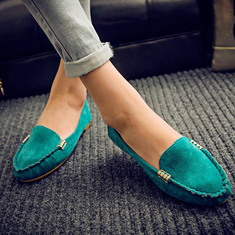 Flat Heel Pumps Single Shoes Flat Women's Shoes Student Peas Shoes - Purcell's Clothing Company - 0