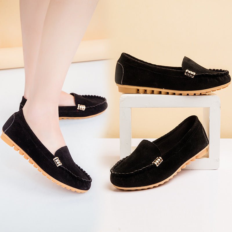 Flat Heel Pumps Single Shoes Flat Women's Shoes Student Peas Shoes - Purcell's Clothing Company - 0