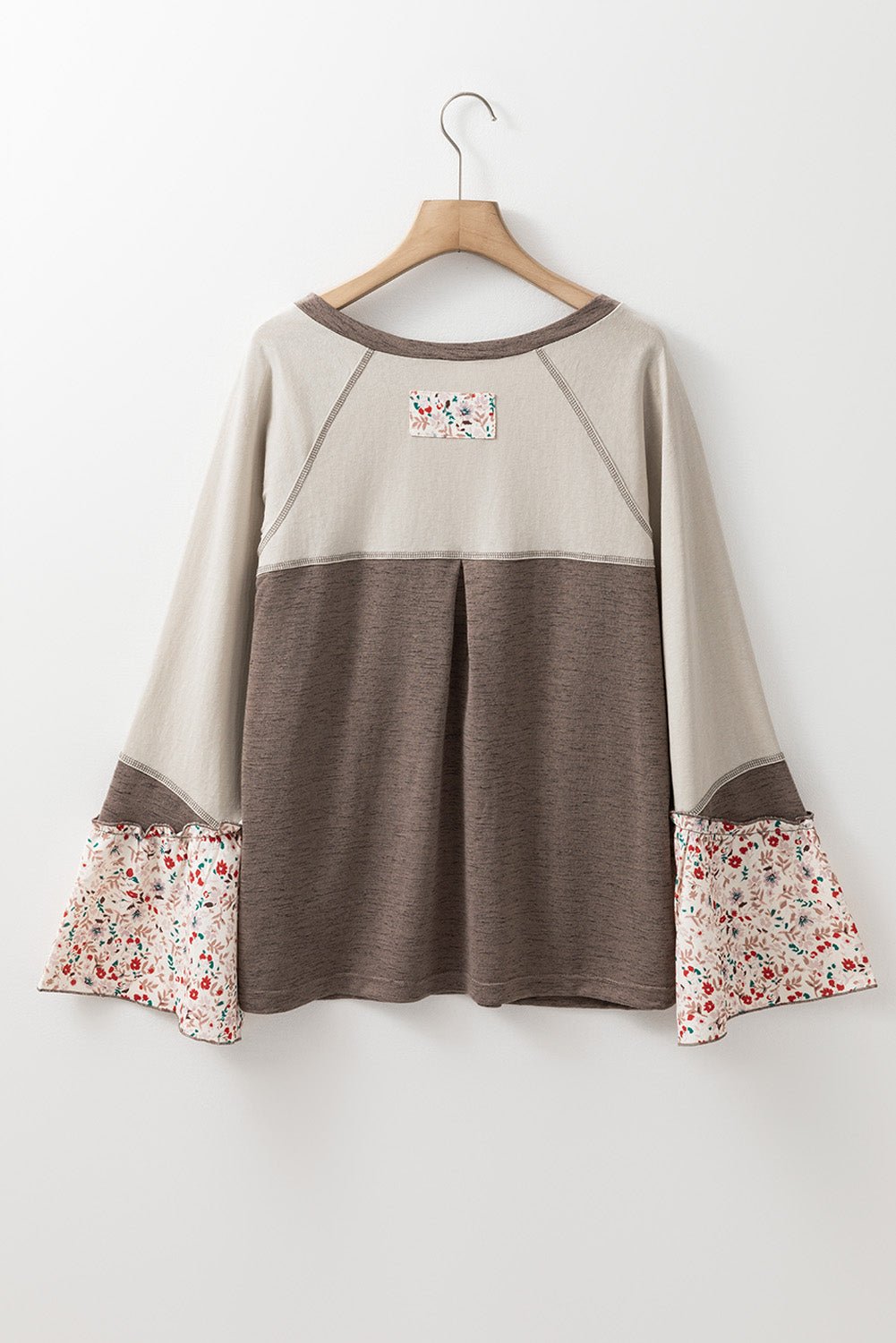 Floral Half Button Long Sleeve T-Shirt - Purcell's Clothing Company - 