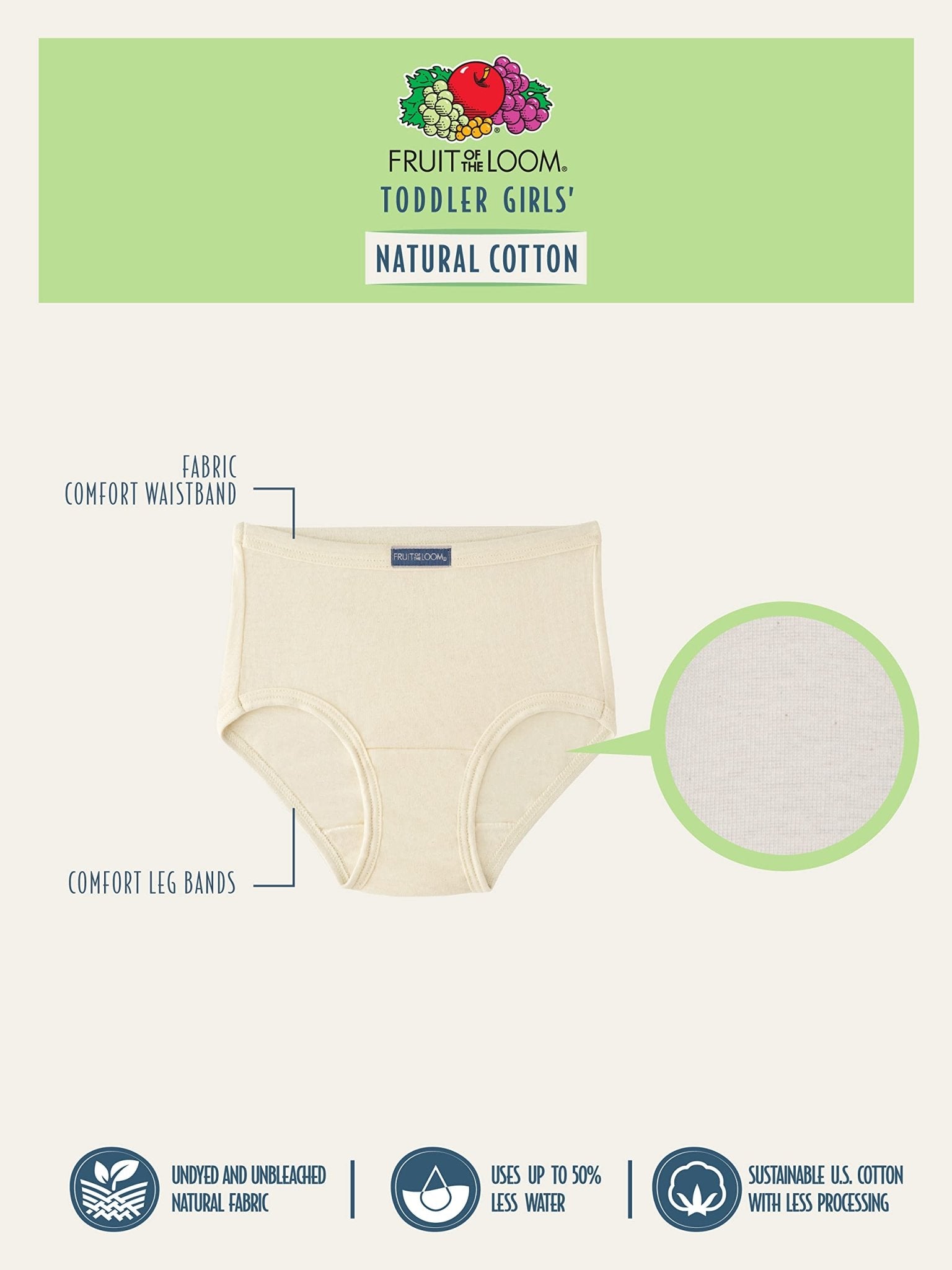 Fruit of The Loom Toddler Cotton Underwear - Purcell's Clothing Company - 