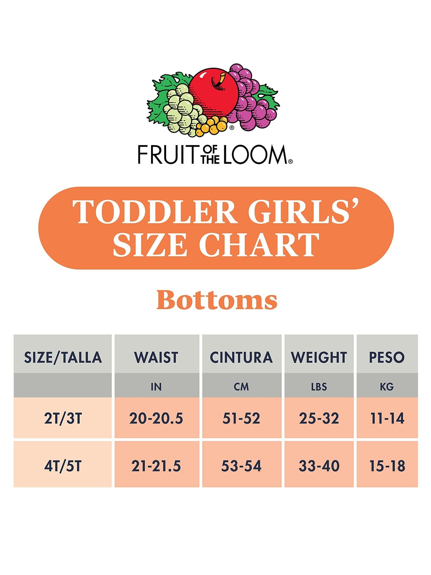 Fruit of The Loom Toddler Cotton Underwear - Purcell's Clothing Company - 