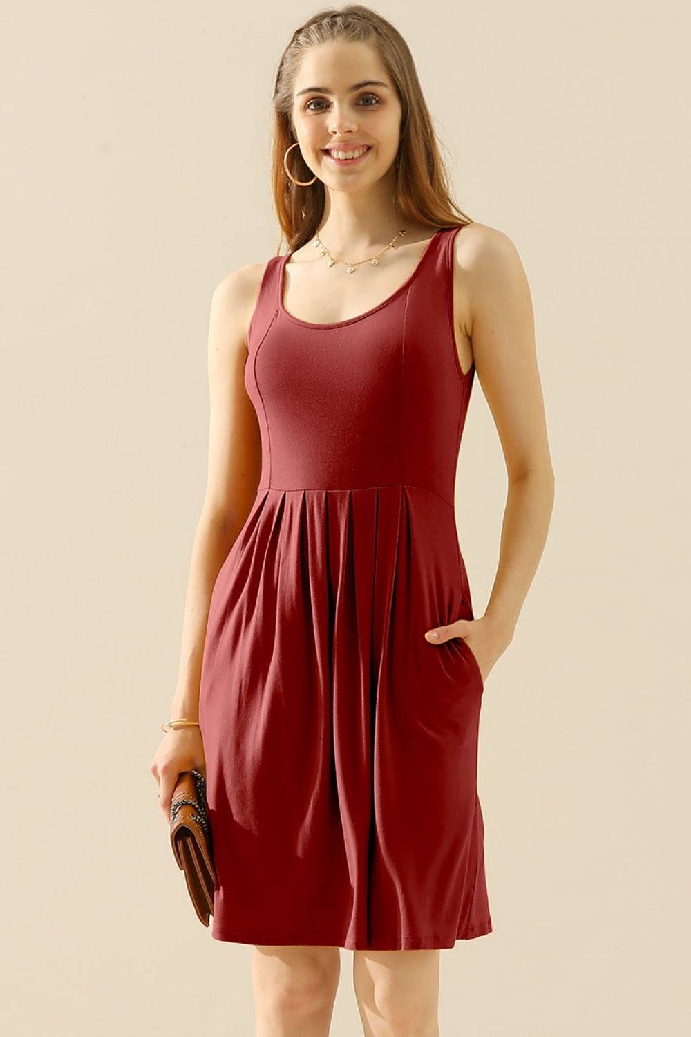 Full Size Ruched Dress - Purcell's Clothing Company - 