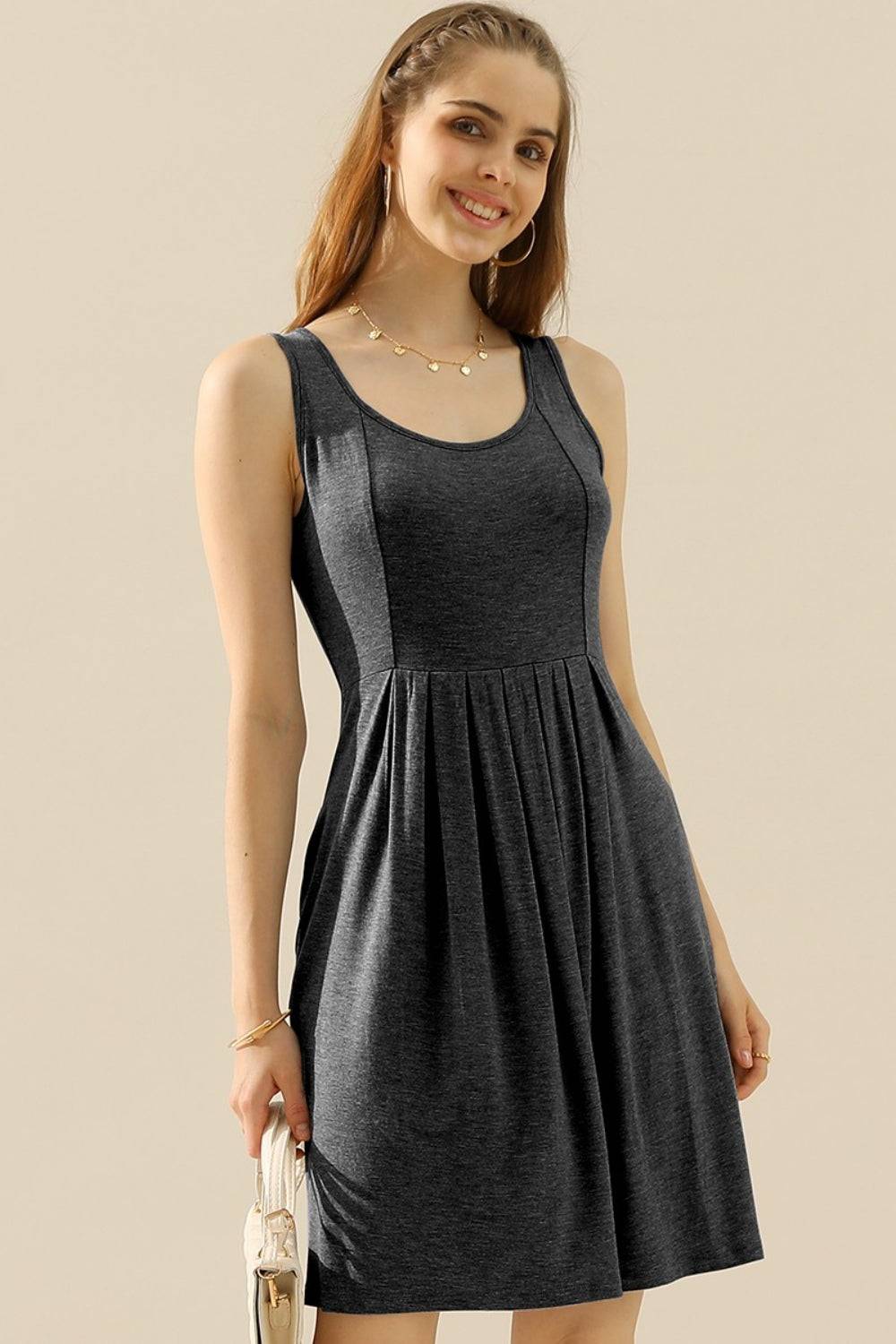 Full Size Ruched Dress - Purcell's Clothing Company - 