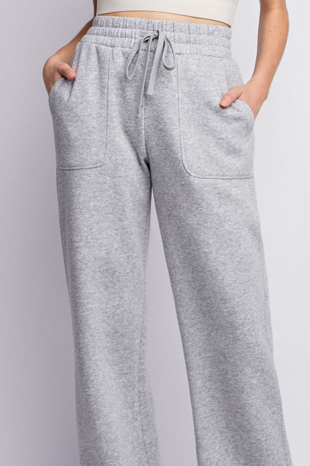 Full Size Straight Slit Sweatpants - Purcell's Clothing Company - 