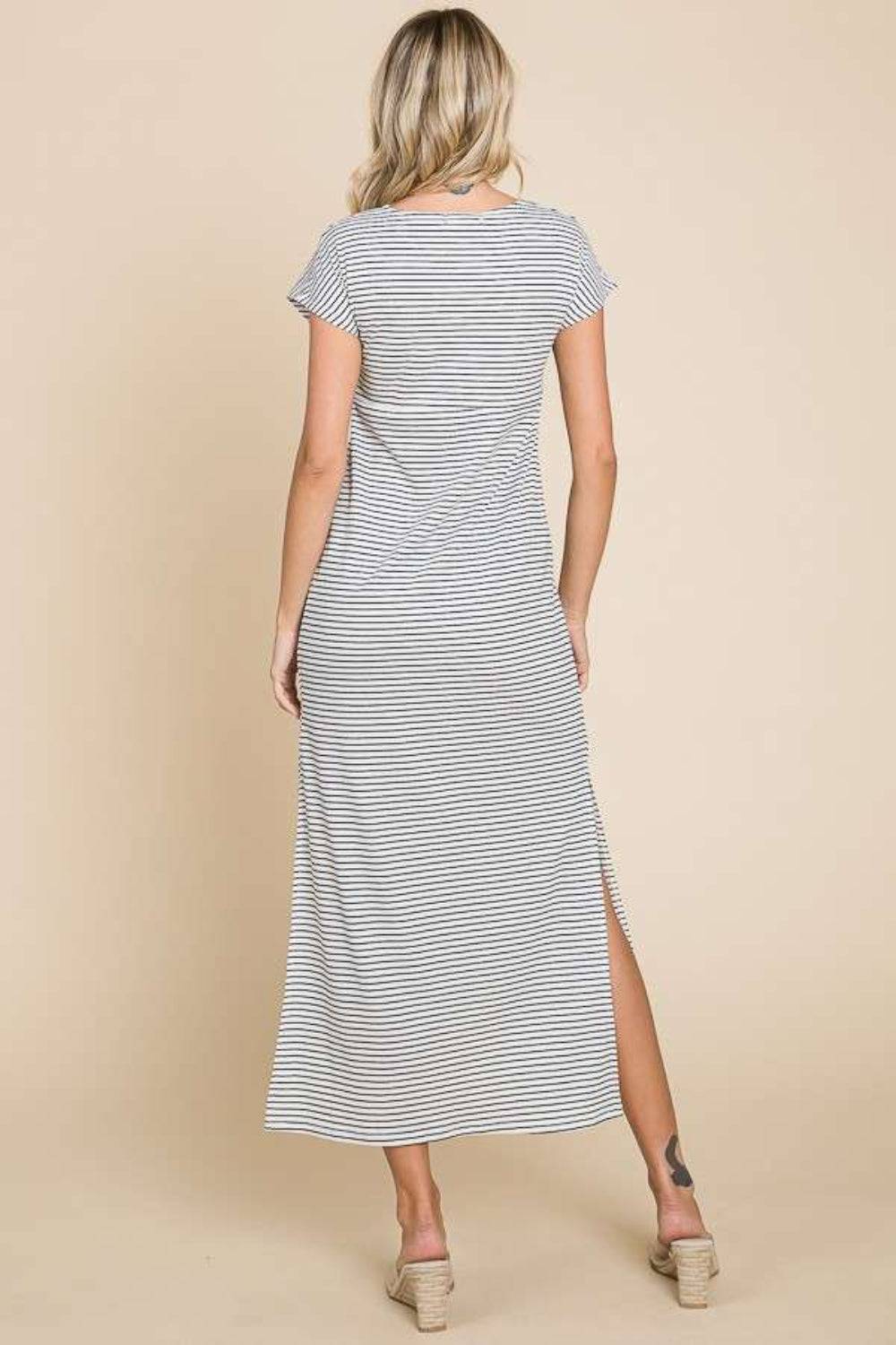 Full Size Striped Dress - Purcell's Clothing Company - 