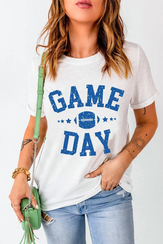 GAME DAY Round Neck Short Sleeve T-Shirt - Purcell's Clothing Company - 