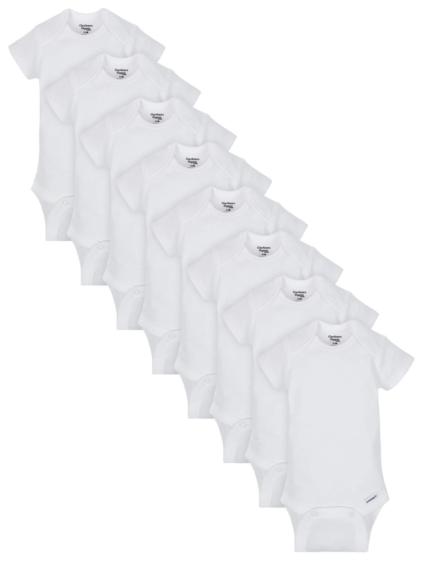 Gerber Baby 8 - Pack Short Sleeve Onesies Bodysuits - Purcell's Clothing Company - 