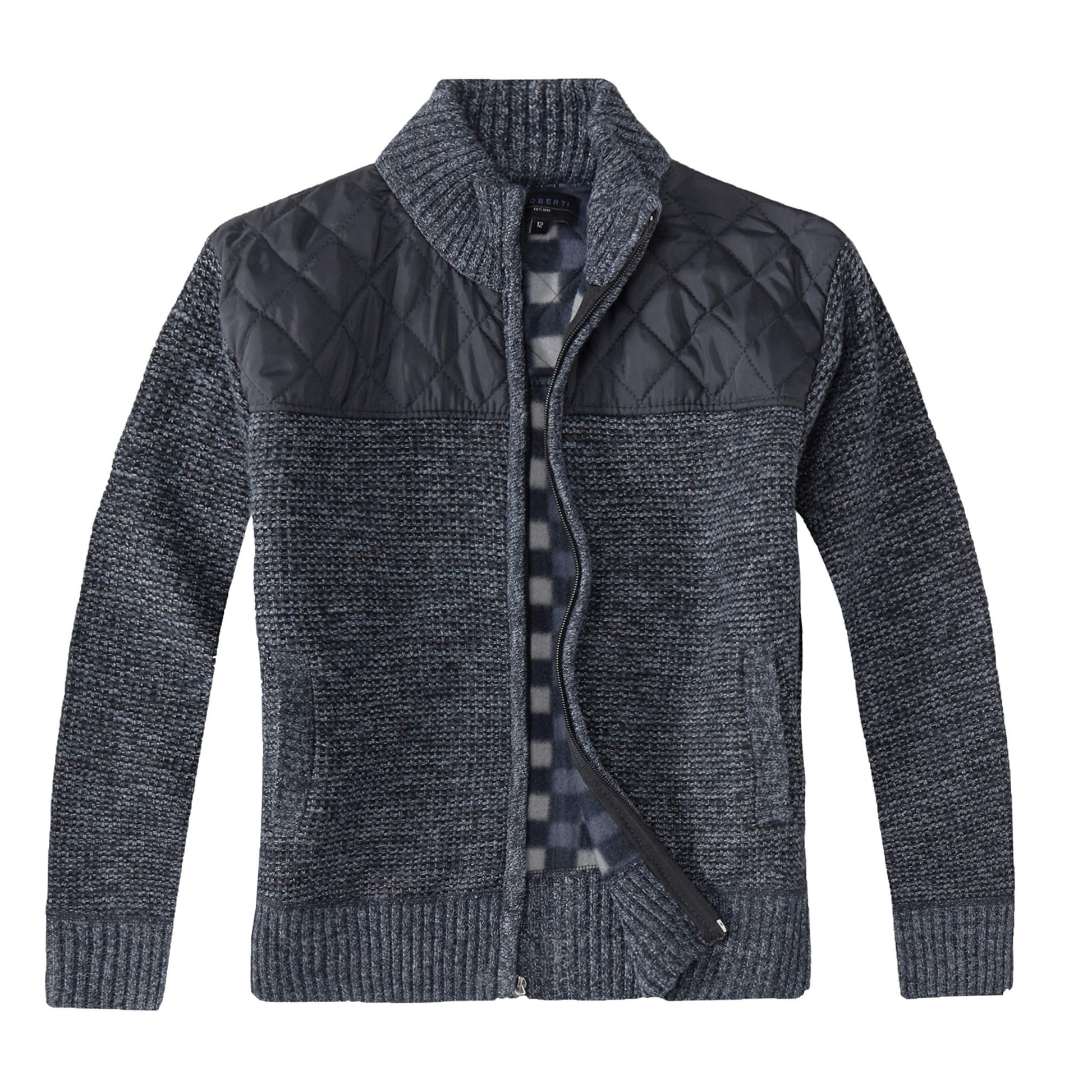 Gioberti Knitted Full Zip Cardigan Sweater - Purcell's Clothing Company - 