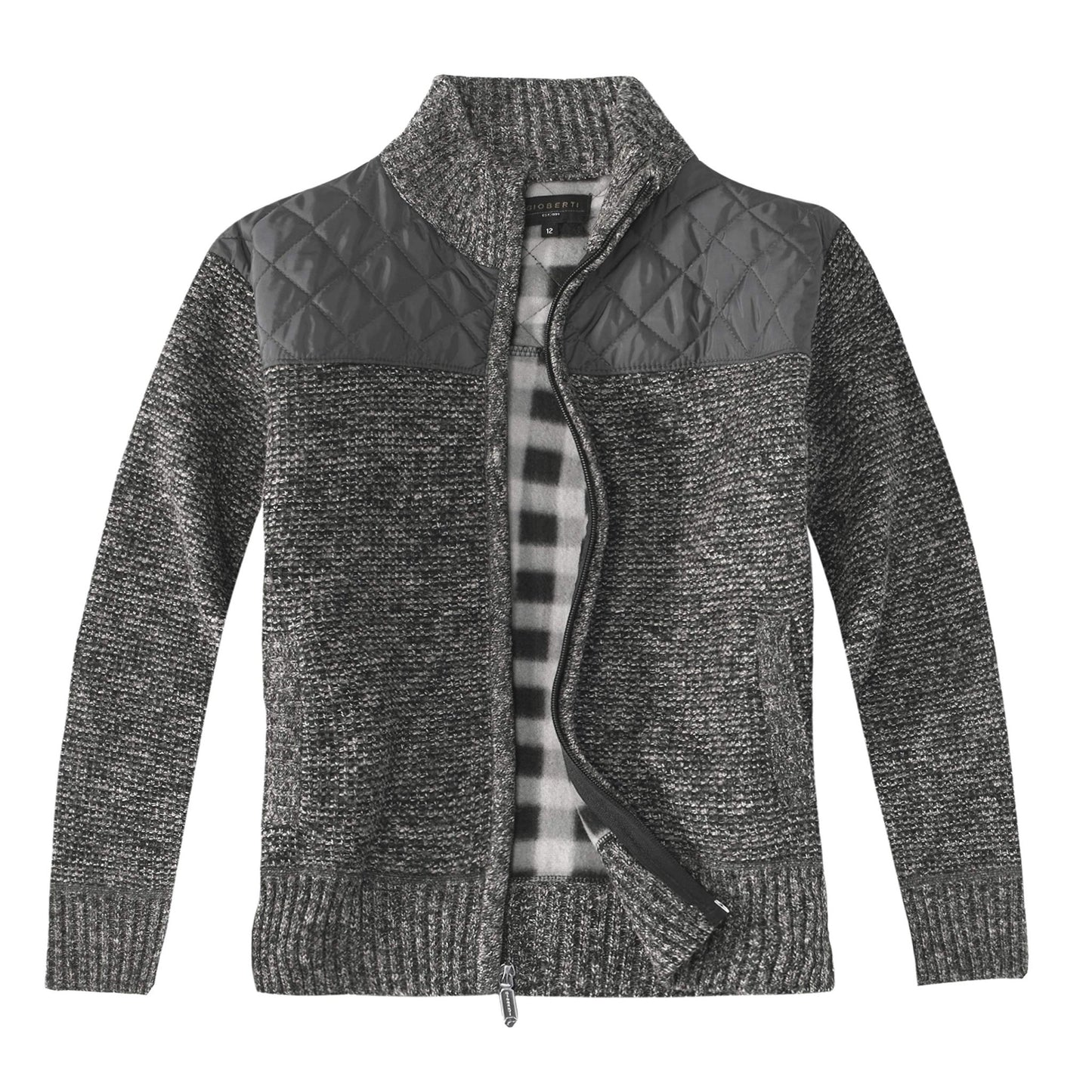 Gioberti Knitted Full Zip Cardigan Sweater - Purcell's Clothing Company - 