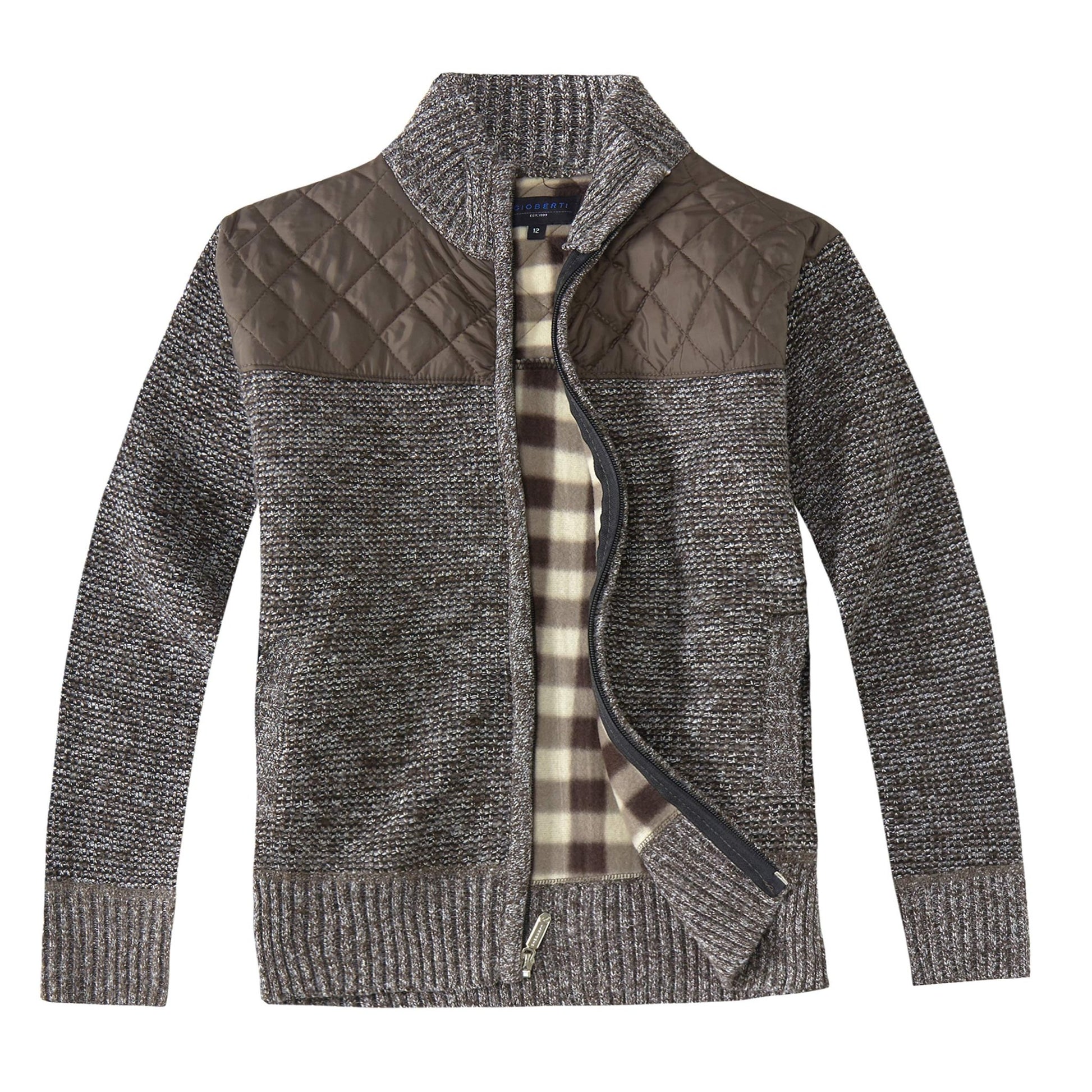 Gioberti Knitted Full Zip Cardigan Sweater - Purcell's Clothing Company - 