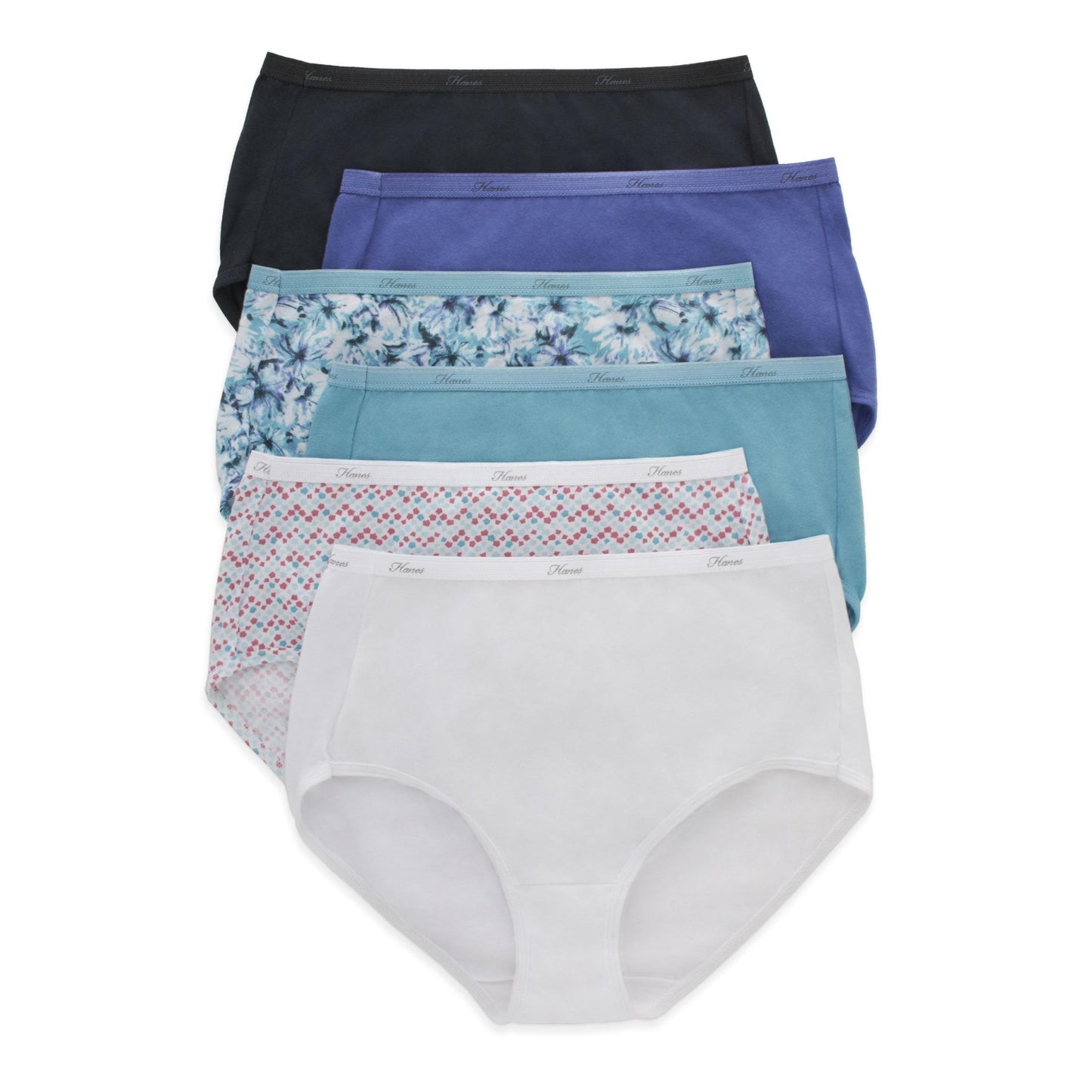 Hanes High Waisted Brief Panties (6 - Pack) - Purcell's Clothing Company - 