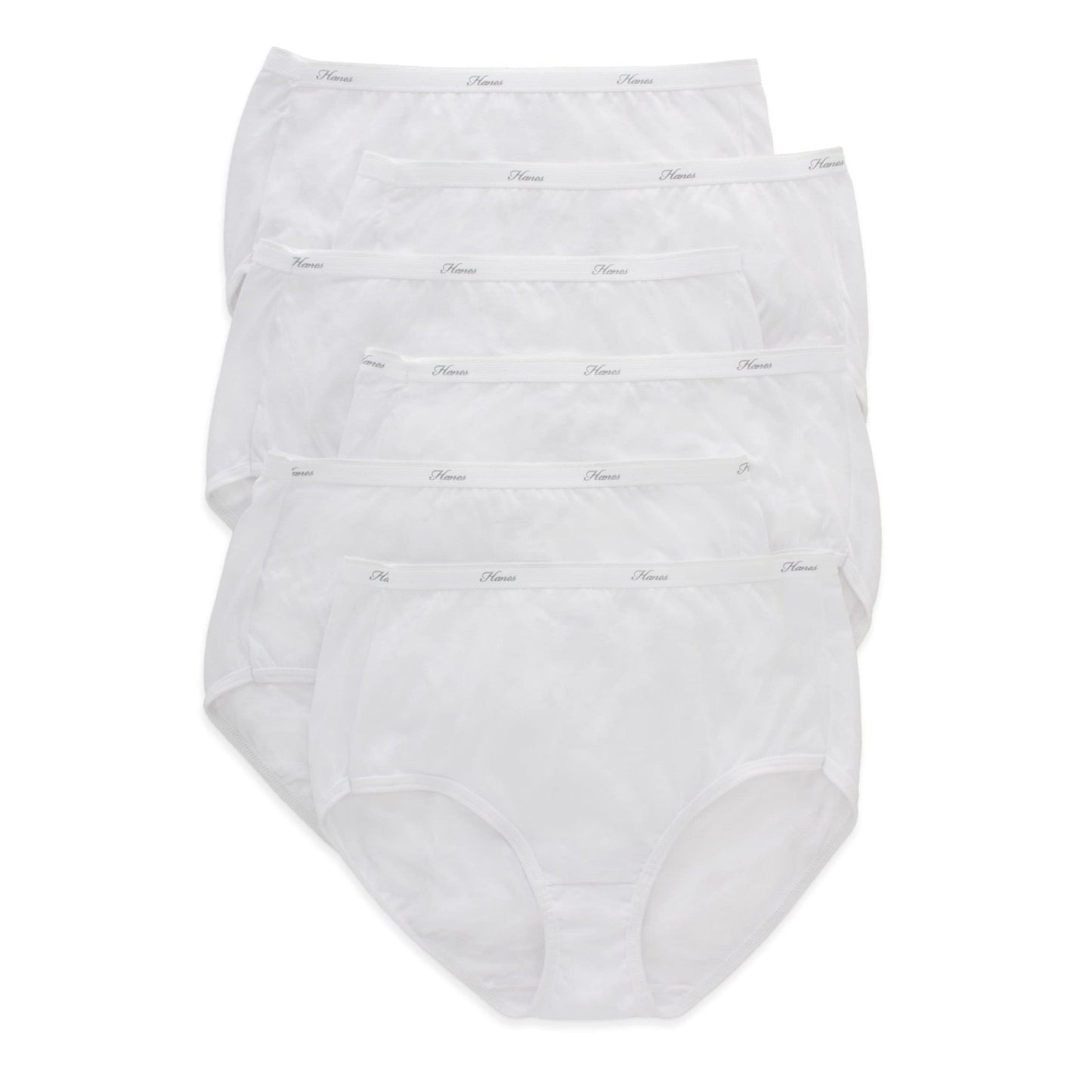 Hanes High Waisted Brief Panties (6 - Pack) - Purcell's Clothing Company - 