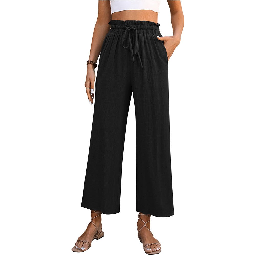 High Waist Drawstring Summer Pants - Purcell's Clothing Company - 4