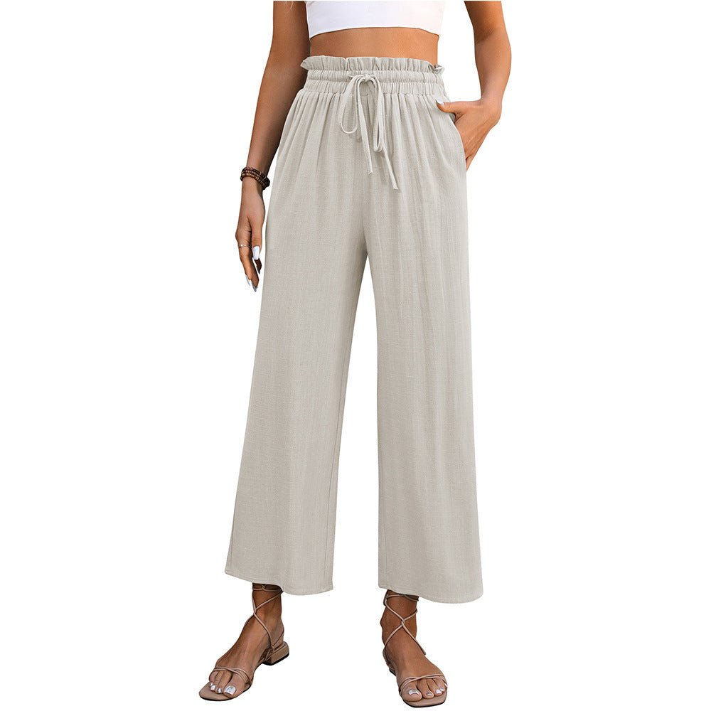 High Waist Drawstring Summer Pants - Purcell's Clothing Company - 4