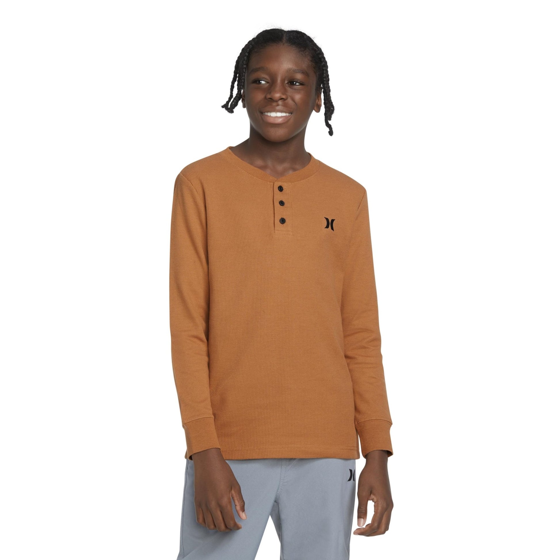 Hurley Long Sleeve Waffle Knit - Purcell's Clothing Company - 