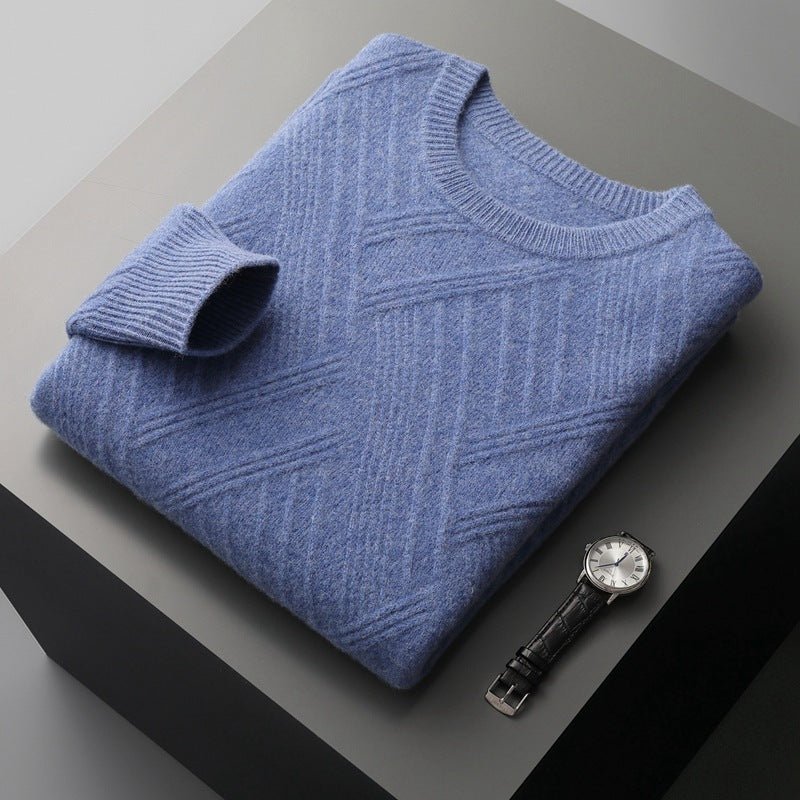 Jacquard Mens Sweater - Purcell's Clothing Company - 0