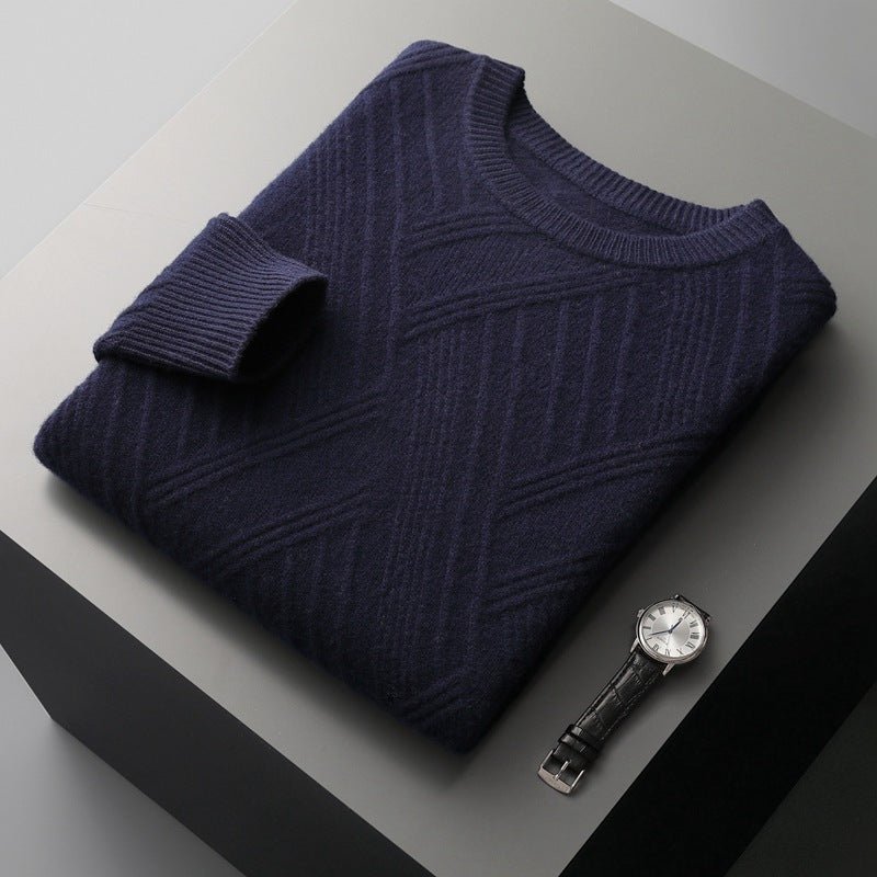 Jacquard Mens Sweater - Purcell's Clothing Company - 0