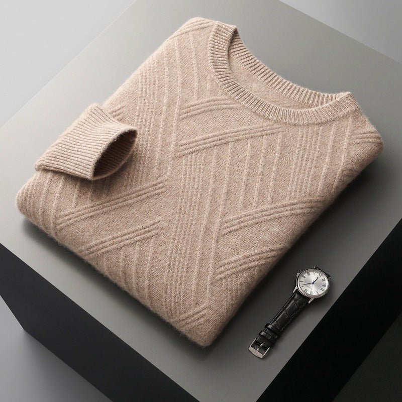 Jacquard Mens Sweater - Purcell's Clothing Company - 0